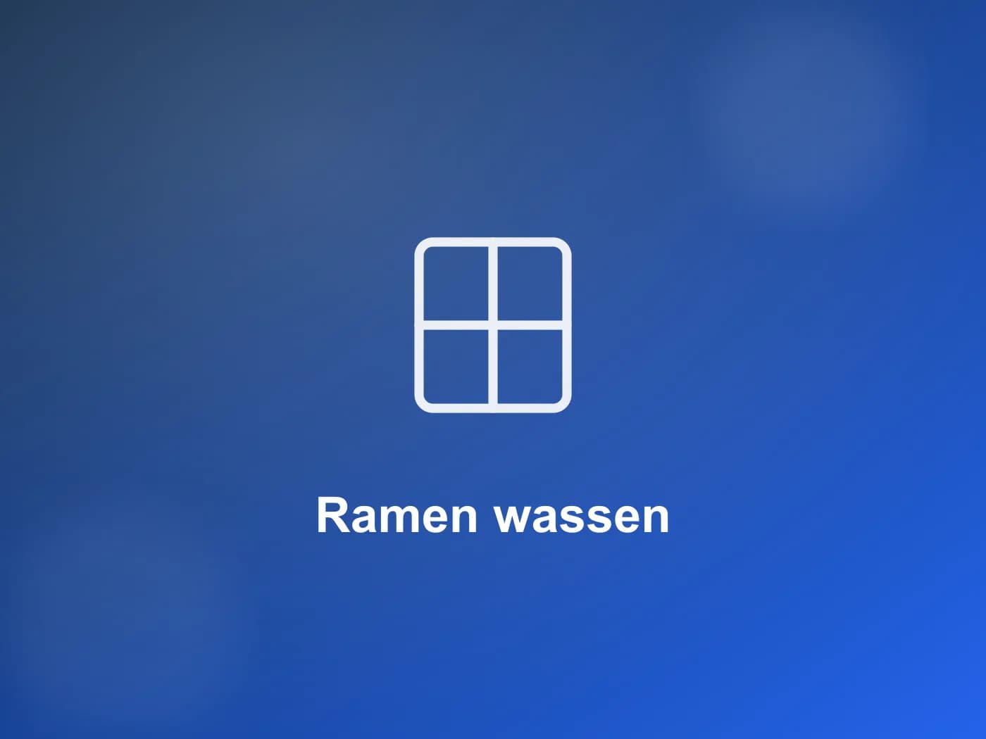 Ramen wassen